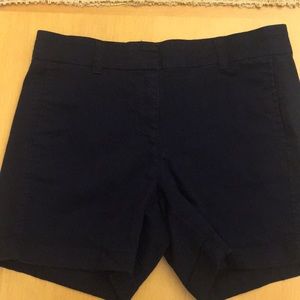 JCrew navy stretch chino shorts